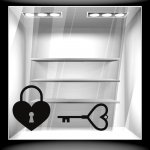 Αυτοκόλλητο Αγίου Βαλεντίνου - Key of Heart